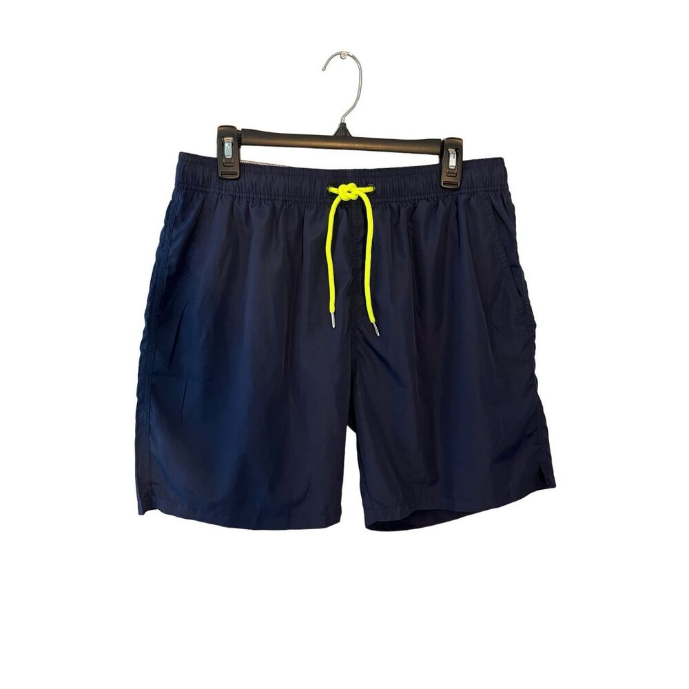 YNIMIOAOX navy blue swim trunks with front and back pockets - 36